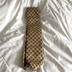 Hasting Bay Gold & Red Flower Neck-Tie